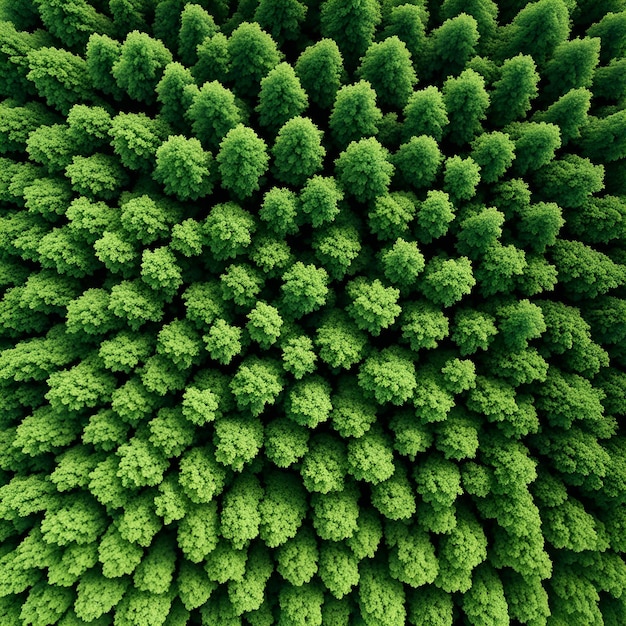 un árbol verde con muchas hojas verdes