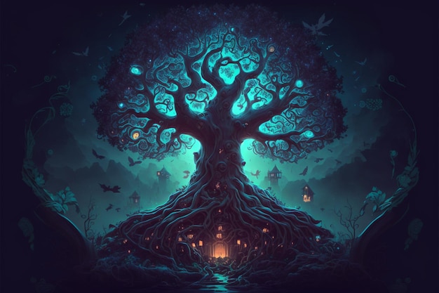 El árbol de la vida por el árbol oscuro