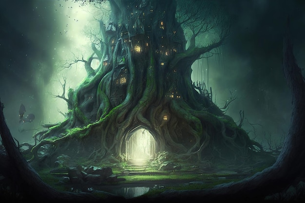 El árbol de la vida es una fantasía oscura.