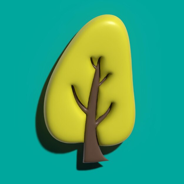 árboles 3d render para naturaleza ecología medio ambiente día evento verde planta follaje
