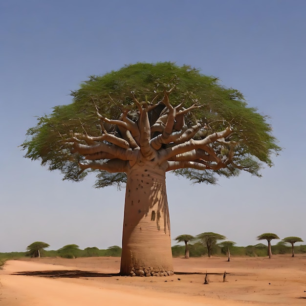 Foto Árboles de baobab generados por la ia