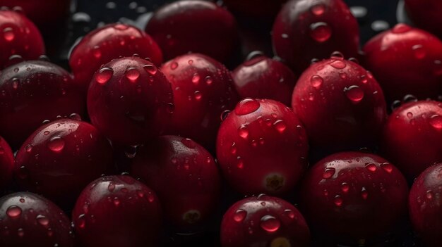 Foto Árboles frescos con gotas de agua en primer plano estado de ánimo de verano