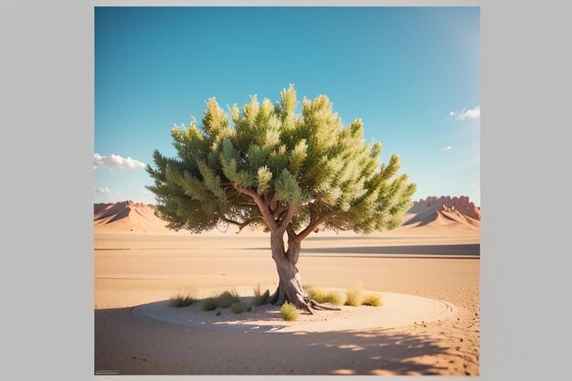 Foto Árboles preciosos del desierto populus euphratica árbol grande protección del medio ambiente fondo de papel tapiz