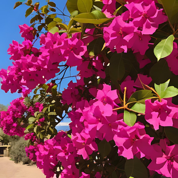 Foto un arbusto con flores púrpuras que dicen primavera