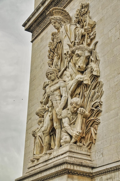 Foto arc de triomphe étoile in paris