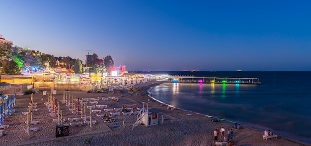 Arcadia Beach en Odessa en la noche