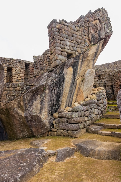 Archäologische Überreste von Machu Picchu in den Bergen von Cusco. Peru