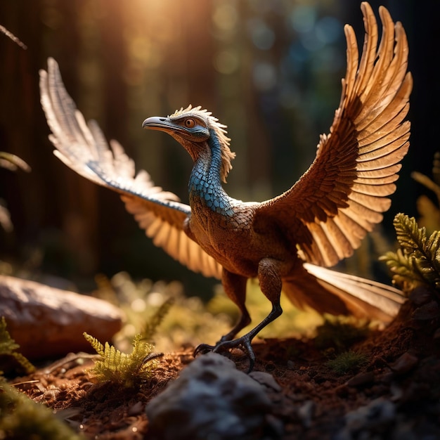 Archaeopteryx animal pré-histórico dinossauro fotografia de vida selvagem