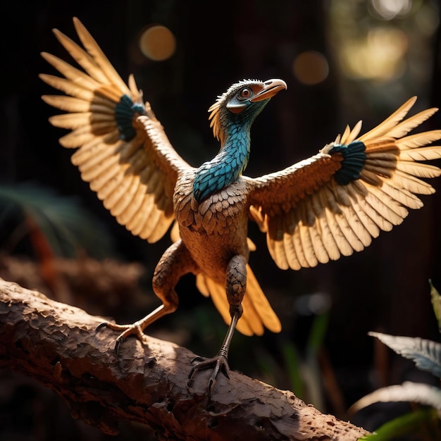 Archaeopteryx animal prehistórico dinosaurio fotografía de la vida silvestre