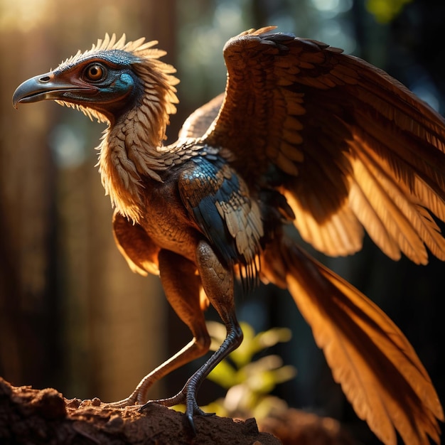 Archaeopteryx animal prehistórico dinosaurio fotografía de la vida silvestre