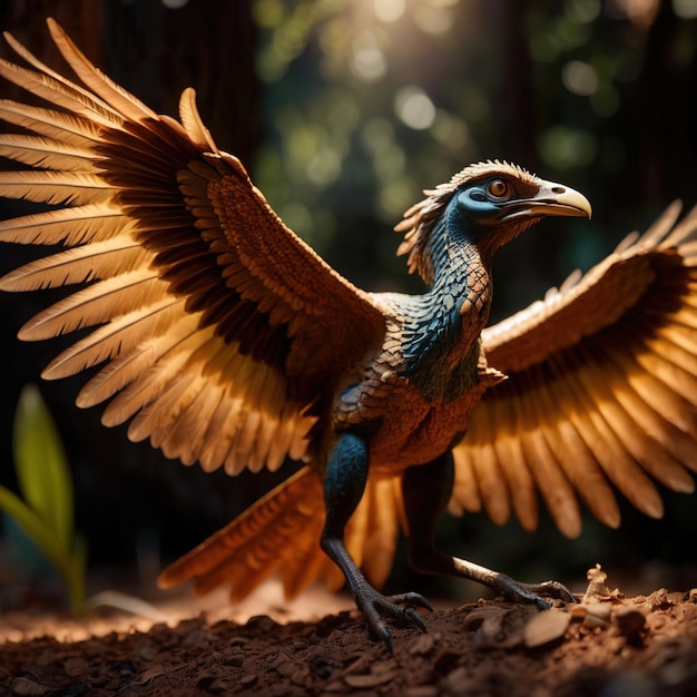 Archaeopteryx animal prehistórico dinosaurio fotografía de la vida silvestre