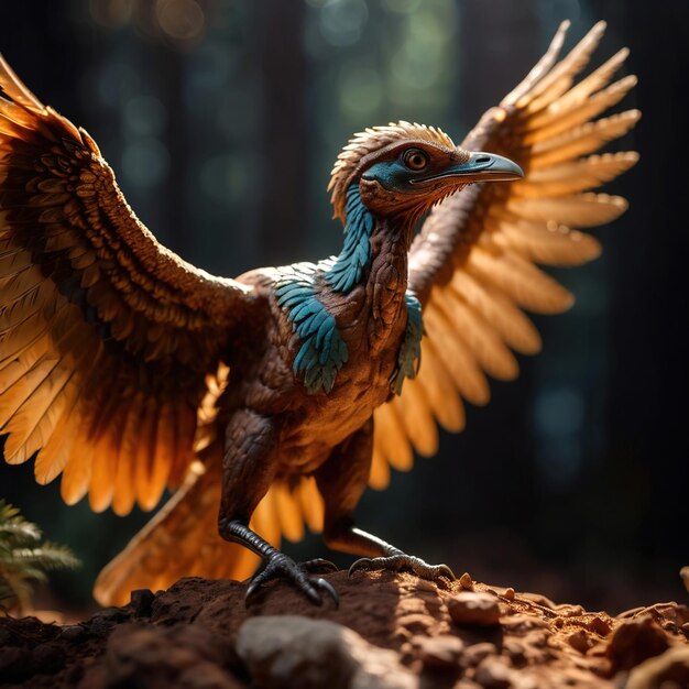 Archaeopteryx animal prehistórico dinosaurio fotografía de la vida silvestre