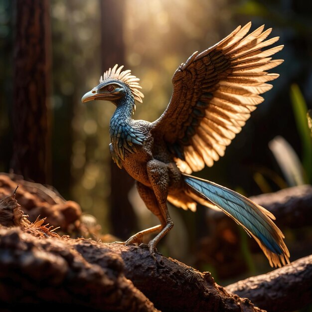 Archaeopteryx prähistorisches Tier Dinosaurier Tierwelt Fotografie