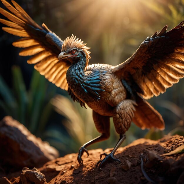 Archaeopteryx prähistorisches Tier Dinosaurier Tierwelt Fotografie