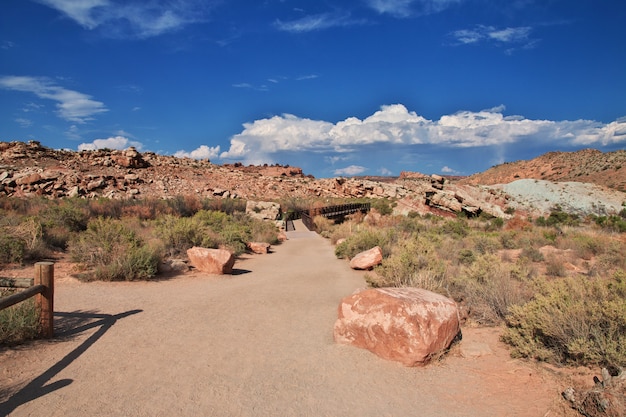 Arches valley, em utah, eua