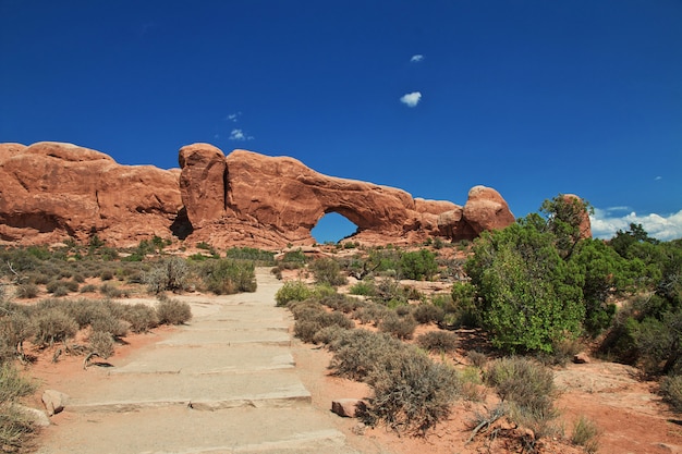 Arches valley in utah, usa