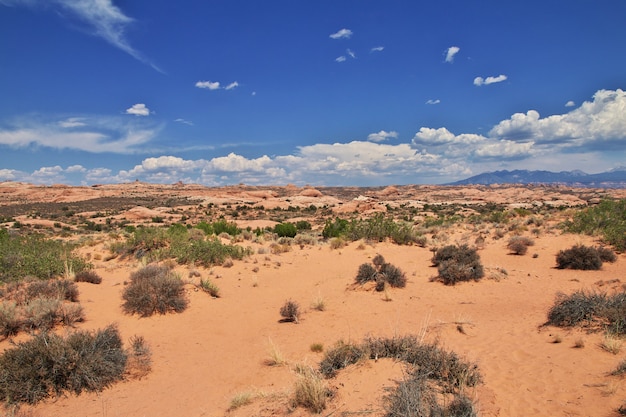 Foto arches valley en utah, ee.uu.