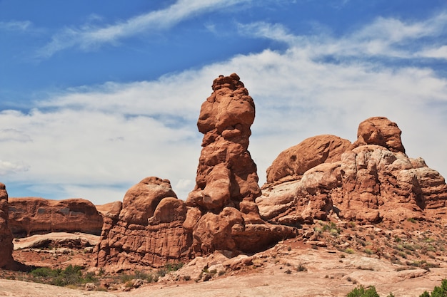 Foto arches valley en utah, ee.uu.