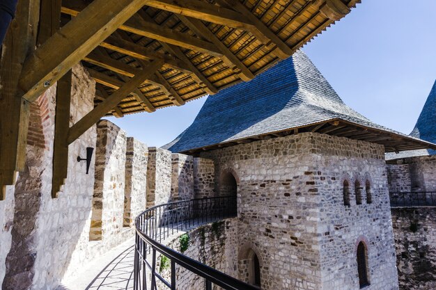 Architektonische Details der mittelalterlichen Festung in Soroca, Republik Moldau.