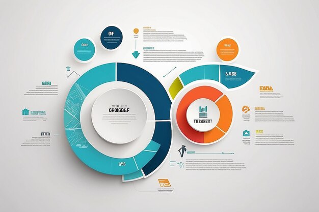 Foto architektonische infografik vereinfacht ihren prozess