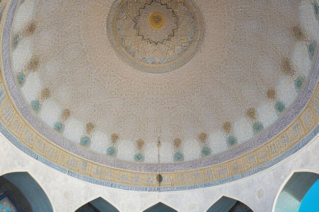 Architektonisches Detail eines Moschee-Kuppelgebäudes Hintergrund