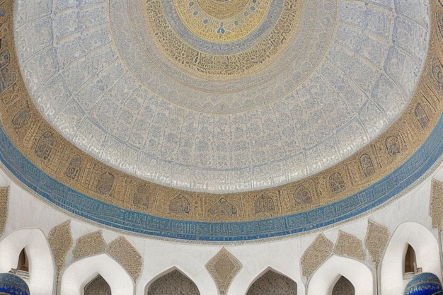 Architektonisches Detail eines Moschee-Kuppelgebäudes Hintergrund