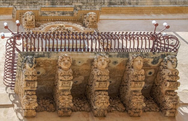 Foto architektonisches detail in noto