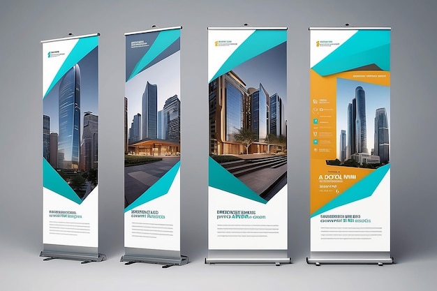 Foto architektur banner design moderne geometrische formen für zeitgenössischen stil