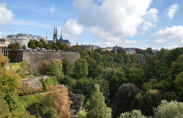 Architektur der Altstadt von Luxemburg