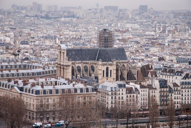 Architektur im gotischen Stil, mittelalterliche Kirche Saint-Severin, Paris, Frankreich