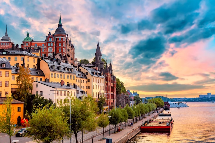 Foto architektur in stockholm, schweden.