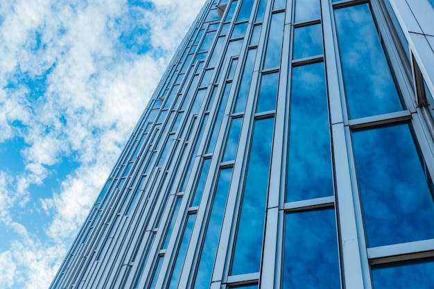 Architekturdetails Modernes Gebäude Glasfassade Betriebswirtschaftlicher Hintergrund