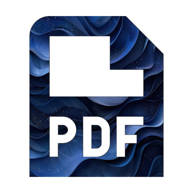 Foto archivo de foto de icono pdf diseño de estilo de fondo de gradiente azul