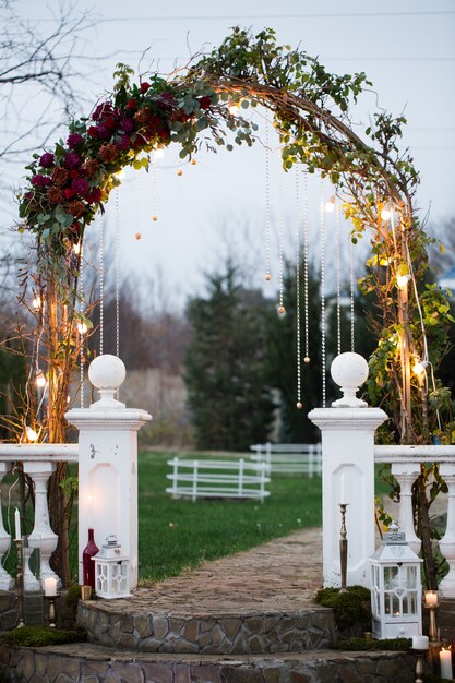 Foto arco de la boda