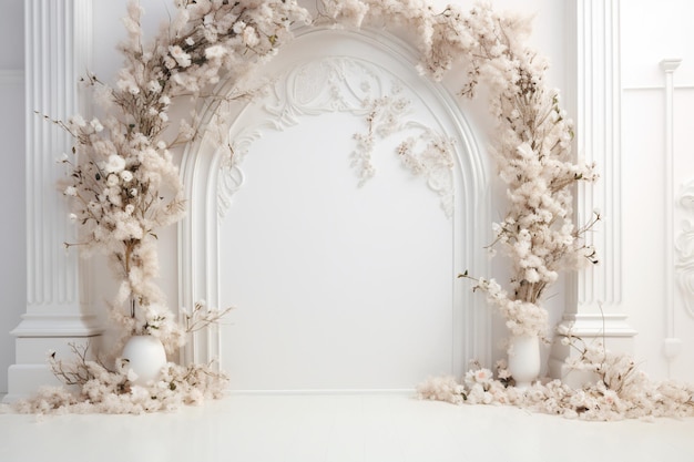 Arco de bodas con flores