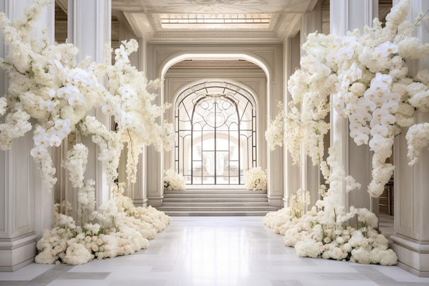 Arco de bodas con flores