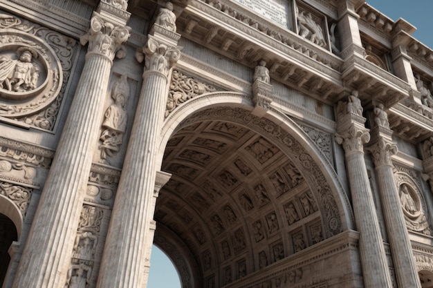 Arco de Constantine closeup con intrincados detalles creados con IA generativa