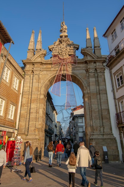 Arco da Porta Nova en Braga Portugal