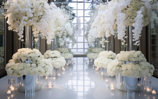 Arco de casamento com flores