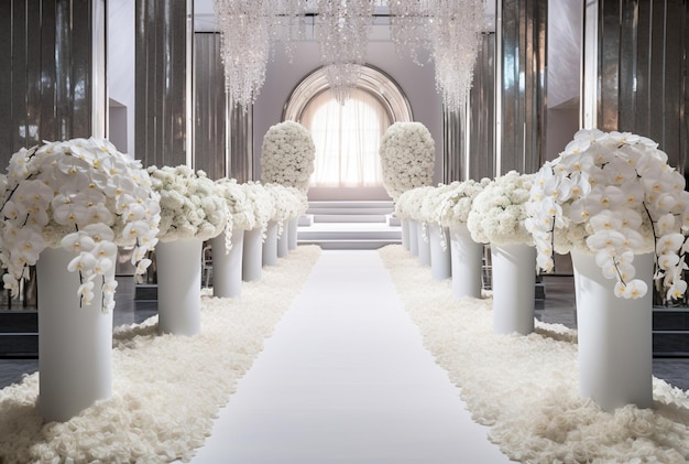 Arco de casamento com flores