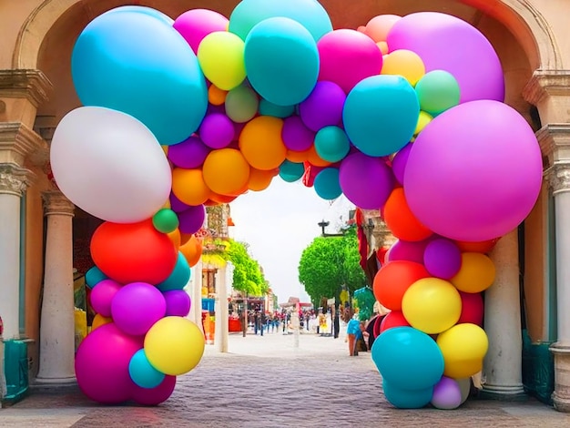 Arco de globos medio arco hd pbhoto download