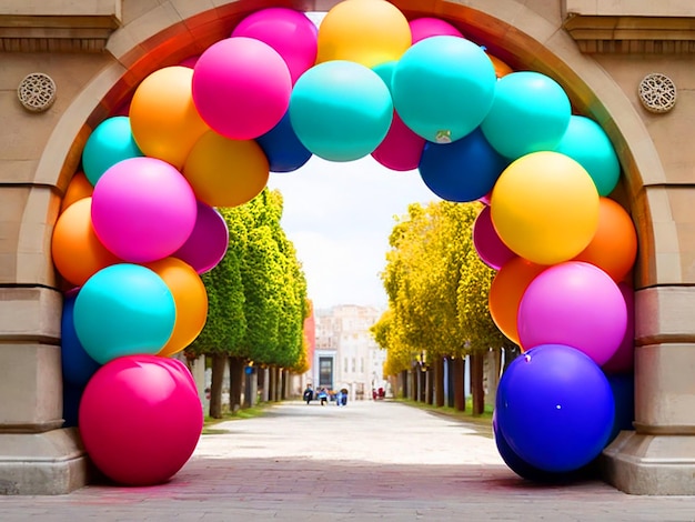 arco de globos medio arco hd pbhoto download