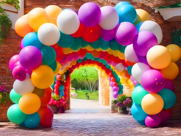 Arco de globos medio Arco hd pbhoto herunterladen