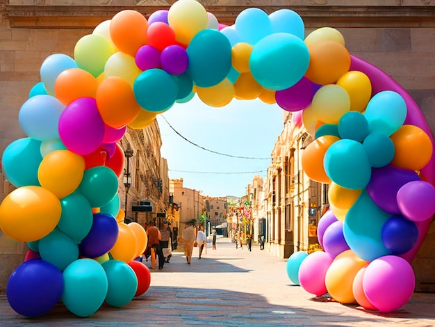 Arco de globos medio Arco hd pbhoto herunterladen