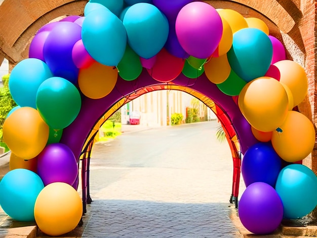 Arco de globos medio Arco hd pbhoto herunterladen