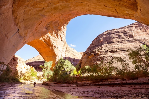 Arco de Jacob Hamblin em Coyote Gulch, Monumento Nacional Grand Staircase-Escalante, Utah, Estados Unidos