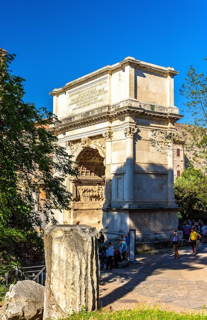 Arco de Tito no Fórum Romano, Roma, Itália