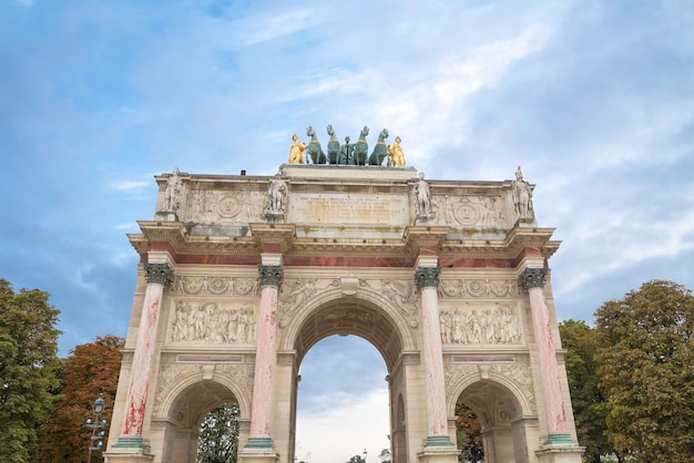 Arco do Triunfo do Carrossel em Paris.