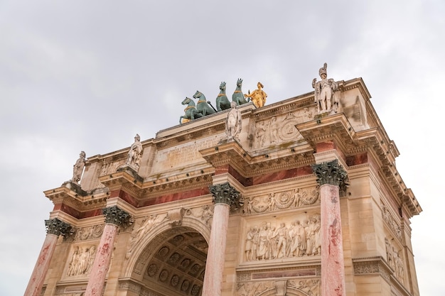 Arco do triunfo do carrossel em paris