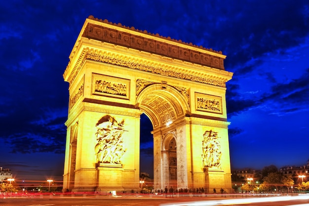 Arco do Triunfo em Paris. França.